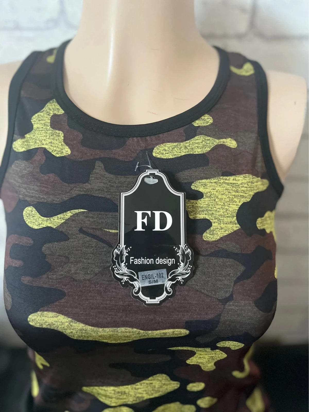 Débardeur camouflage – Taille 36/38 – Marque FB – photo 2